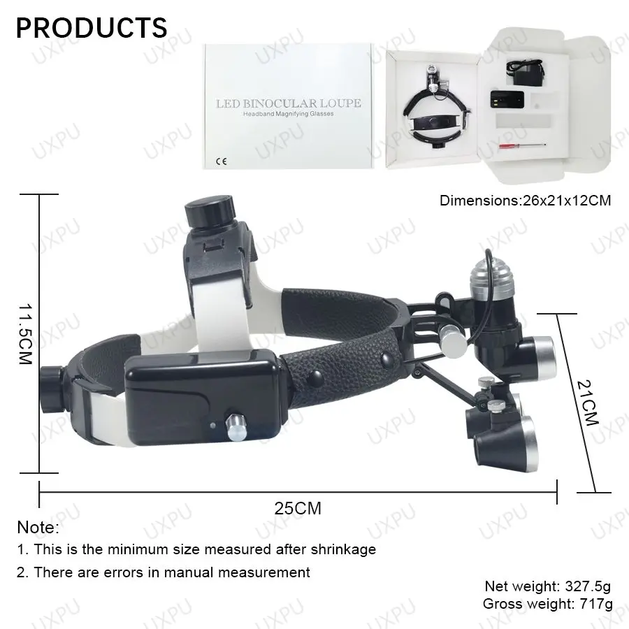 Lumières de sauna dentaires à LED, générateurs, lumières de sauna, lumières de mise au point médicale, générateurs, loupes, outils dentaires, jumelles 2.5X, 3.5X