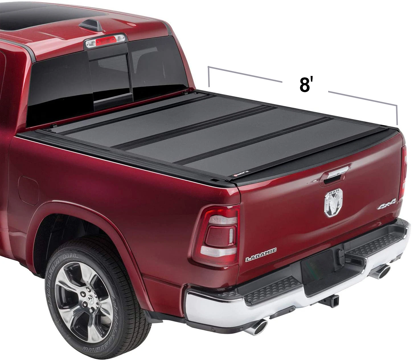 Soft Tri-Fold truck Bed cover |  Ram | 03-20 Ram 2500/3500 8 '8 feet multifunctional transom bed  (95.999 inches)