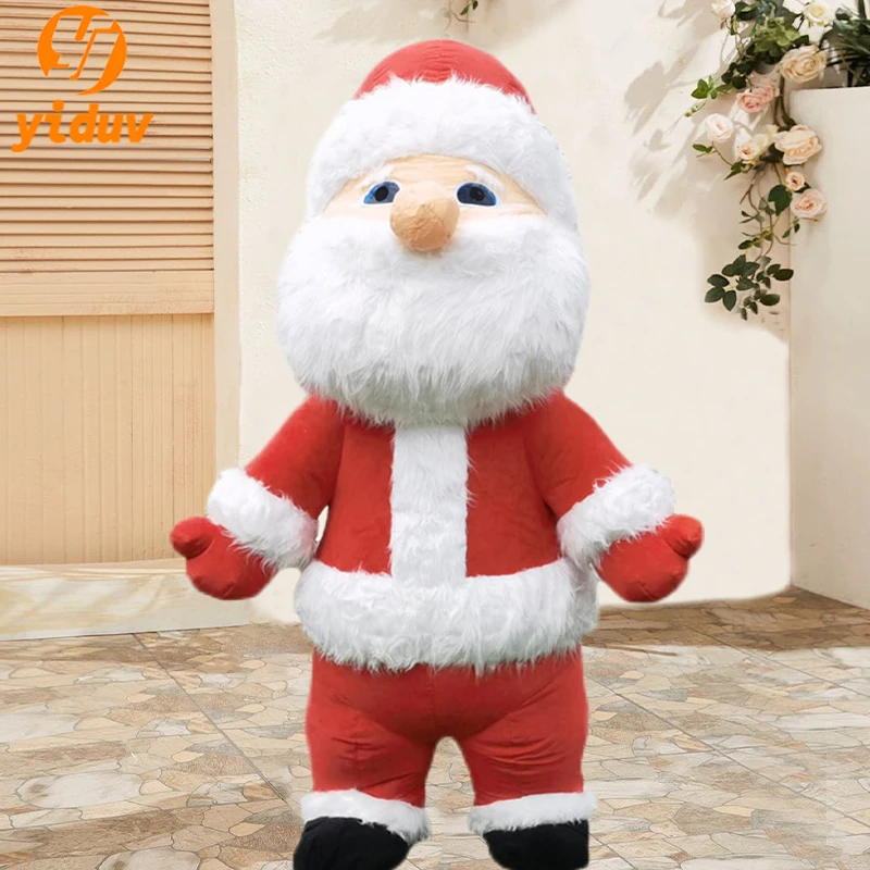 Christmas Series Inflatable Doll Costume Role Play Party Adult Cute Santa Claus Snowman Reindeer Polar Bear Mascot Costume Feast