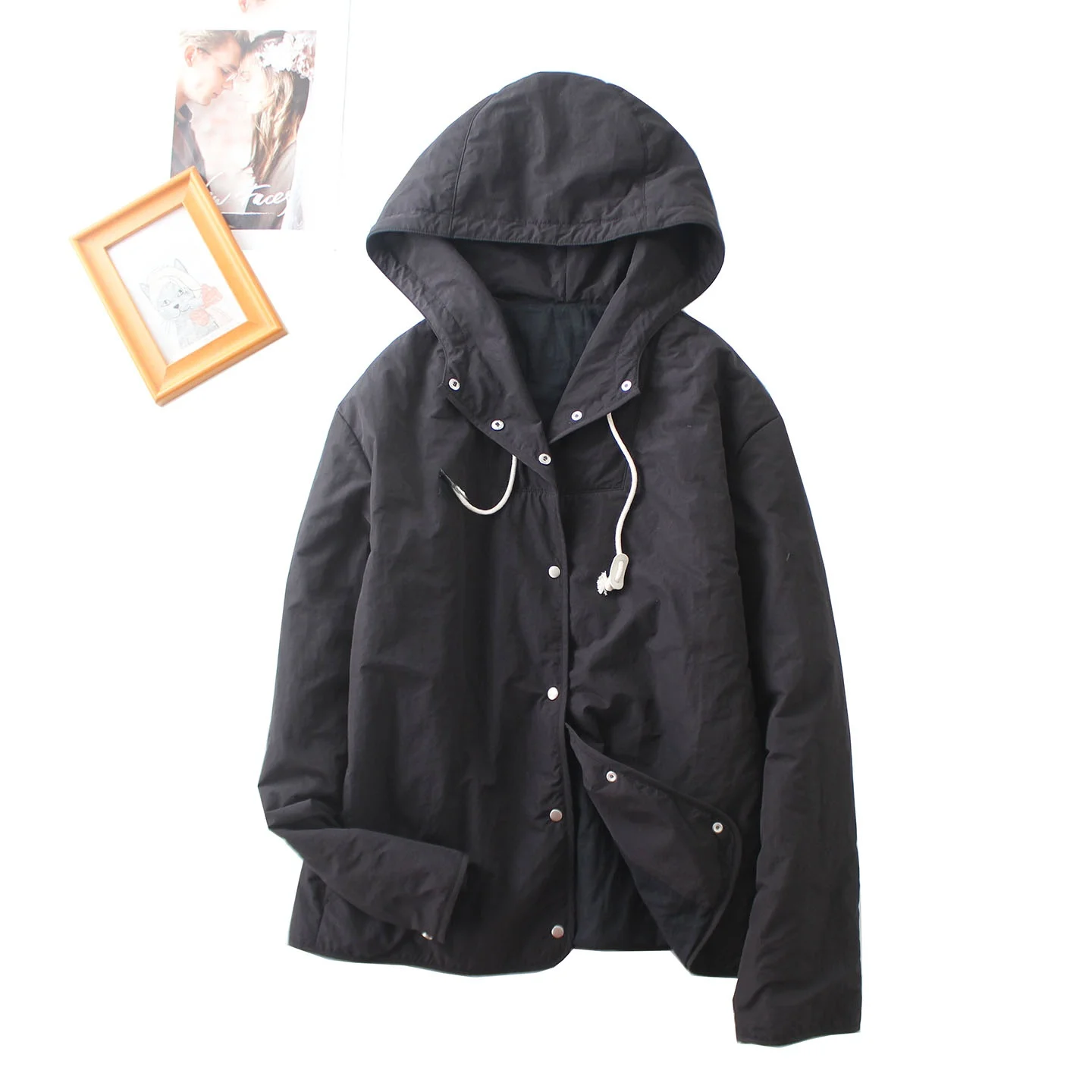 Hooded Cotton Jacket Women's Loose Warm Casual Comfortable Open Cardigan Cotton Coat Autumn Winter New Style Soft Breathable