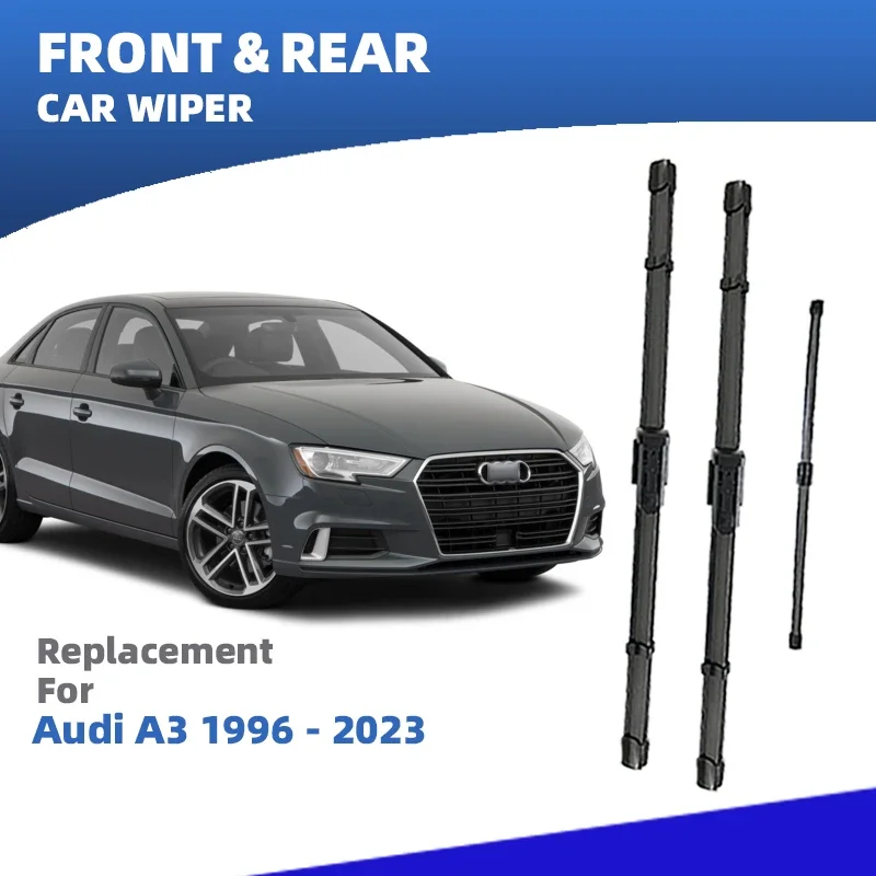 LHD Front Rear Windshield Wiper Blades For Audi A3 8L 8P 8V 8Y 1996 - 2023 Windscreen Hatchback Accessories a3 Avant sportback