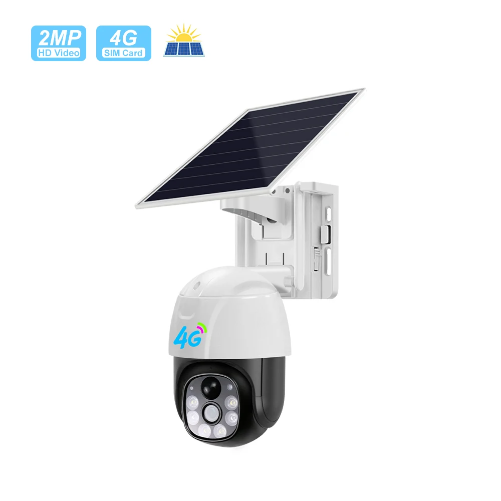 

Hot Selling Low Price 3MP Battery Pir Body Detection Surveillance Ptz Camera Outdoor Floodlight Solar Powered Camera