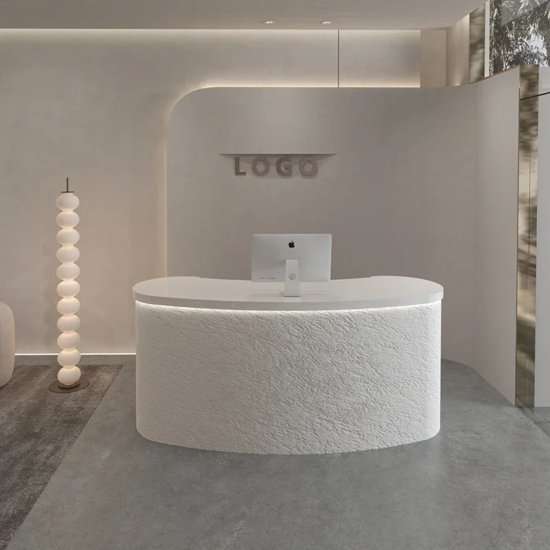 Counter Beauty Reception Desks Clinic Drawers Computer White Reception Desks Modern Design Indoor Empfangs Tresen Furniture