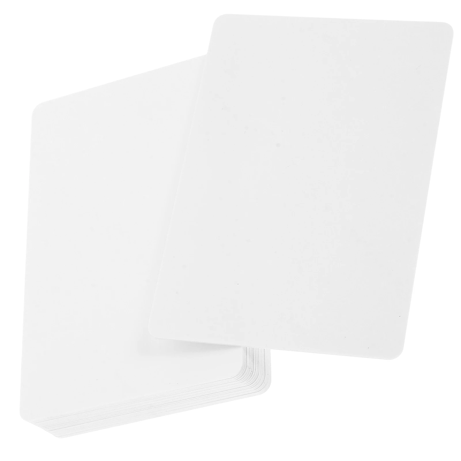 

20 Pcs Blank PVC Business Cards Printable Double Sided Coating Material Card Making Thank You Card Plastic ID Cardstock