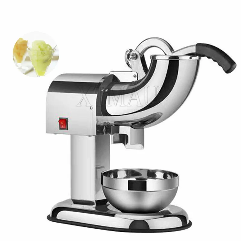 Broyeur à glace électrique, rasoir à glace avec couvercle et bol, machine à cônes de neige électrique pour glace rasée