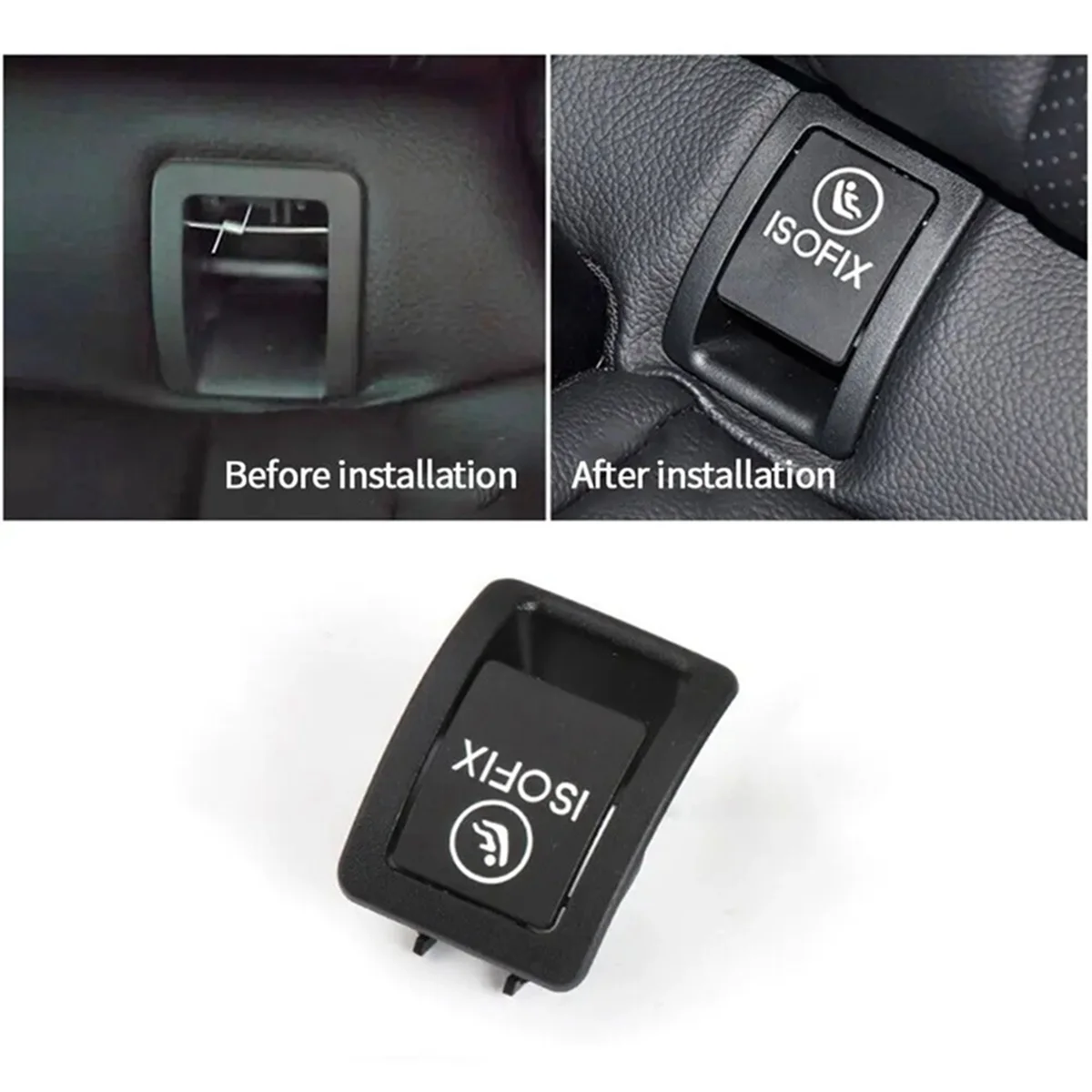 Tylne siedzenie samochodu obudowa ISOFIX do Mercedes Benz klasy C W205 C300 C350 C200 C180 2015-2022 A2059200513