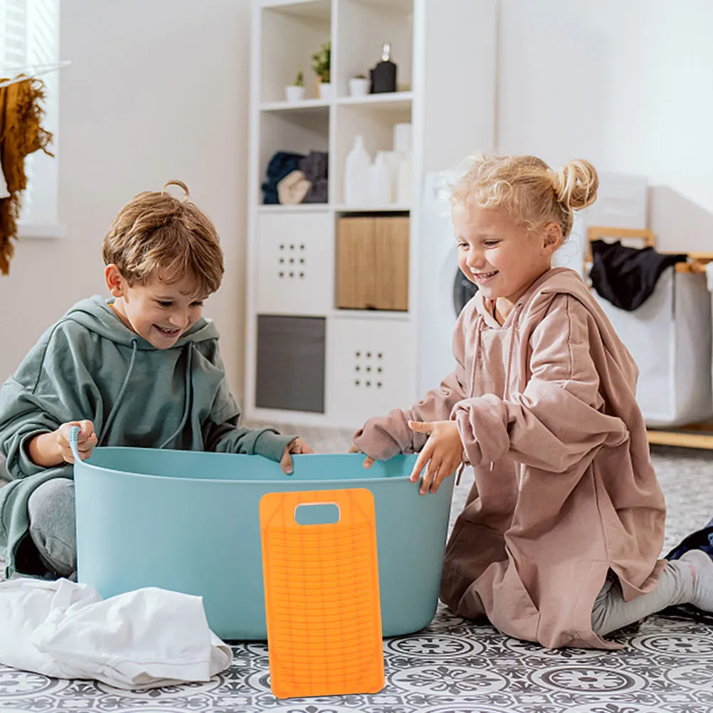 

2pcs Hangable Nonslip Washboard For Clothes Space Saving Laundry Room Durable Travel Clothing Cleaning Tool Portable Scrub Board