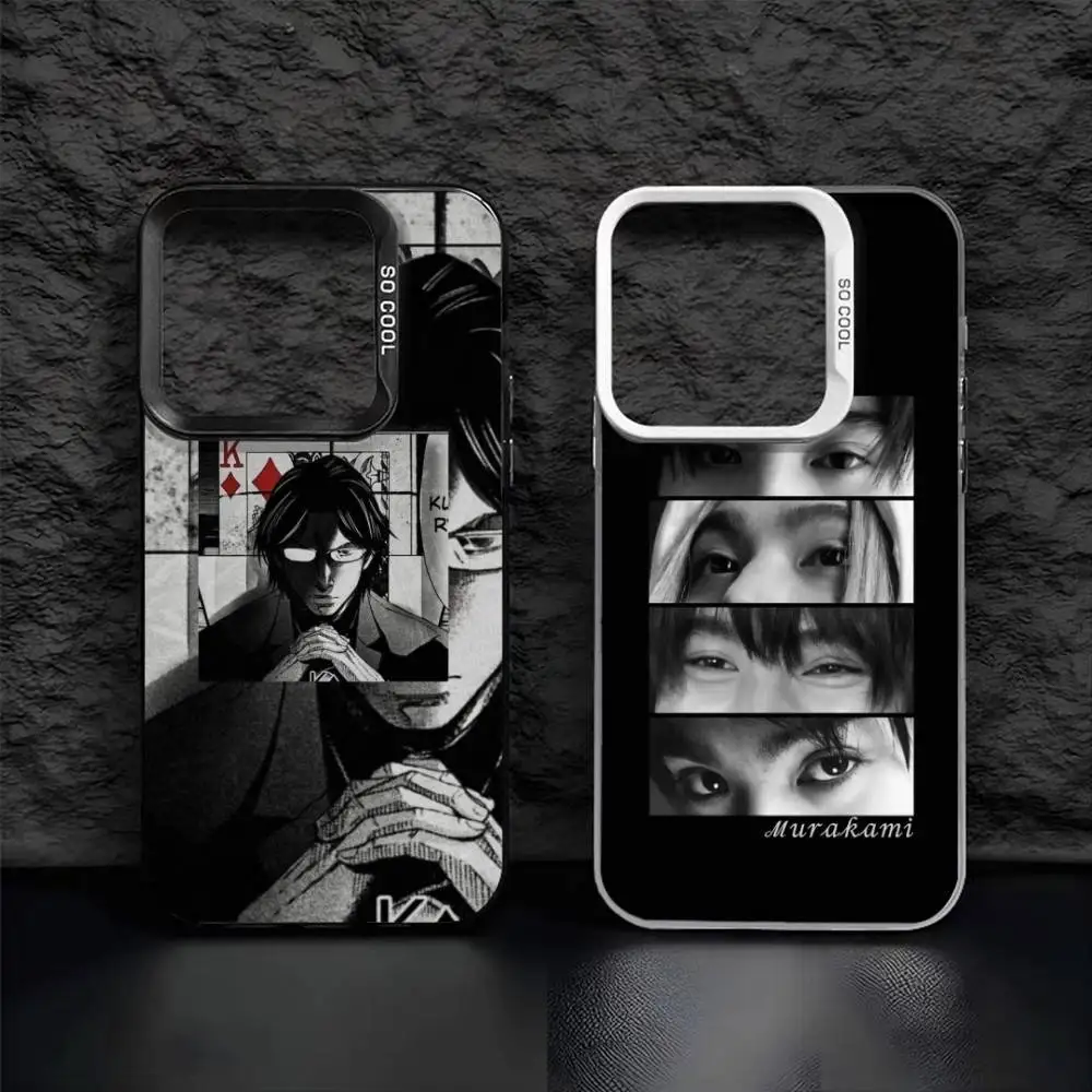 

A-Alice in B-Borderland Phone Case For iPhone17, 16,15,14,13,12 Pro Max Black Candy Matte Shockproof Cover