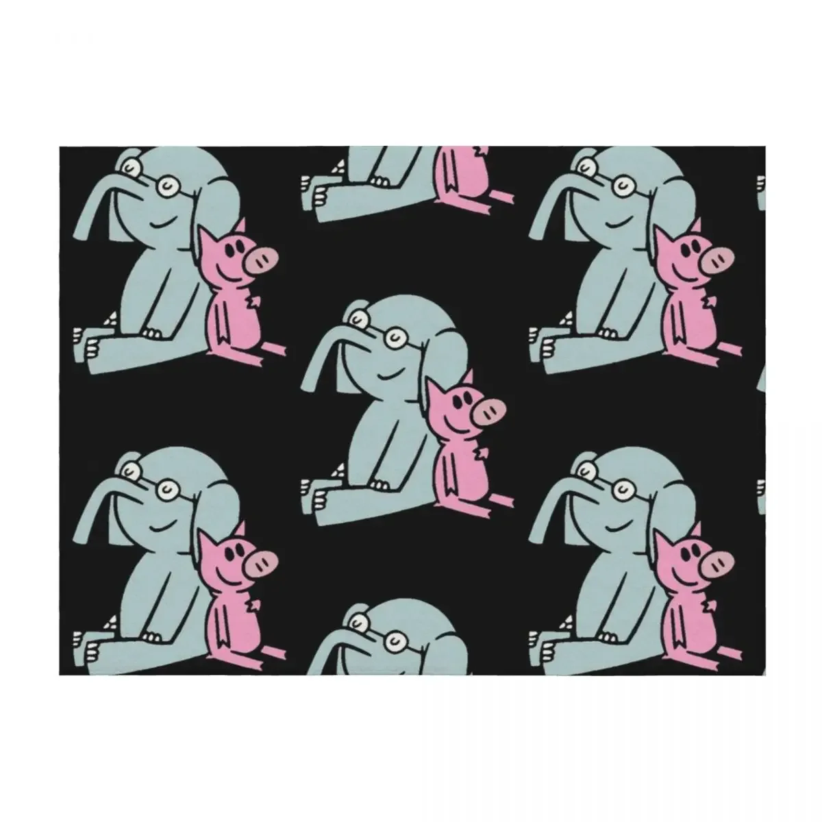 

Elephant and Piggie. Gerald and Piggie. Anime transparent sticker, mo willems Throw Blanket Fashion Sofas Winter beds Blankets