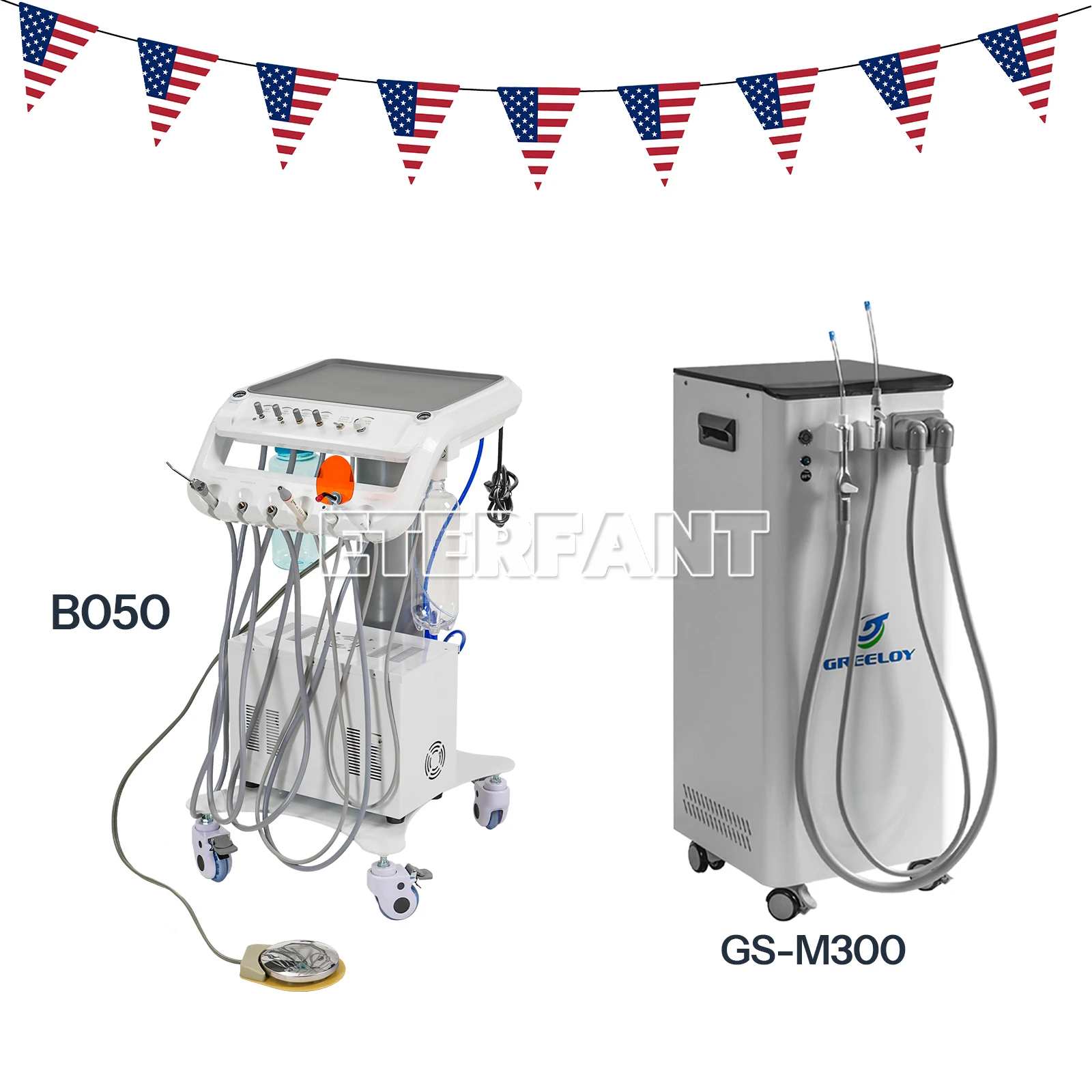 

Мобильная стоматологическая установка 4H с воздушным компрессором и отсасывающим/всасывающим блоком, насосом отрицательного давления, высокопроизводительная система
