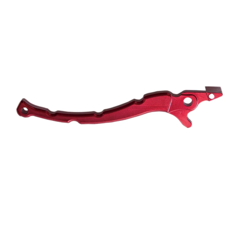 Electric Motorcycle Modified Aluminum Brake Levers, Hydraulic Disc Brake Left & Right Handles, Red Clutch Brake Levers