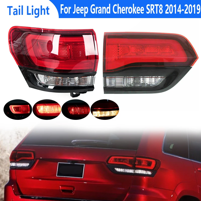 Car Accessories Rear Tail light Signal Brake Lamp Taillamp Assembly For Jeep Grand Cherokee SRT8 2014-2019 68142942AF 68142943AF