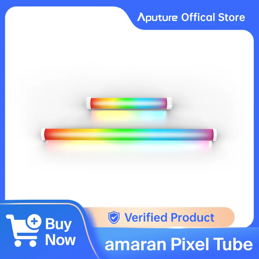 Aputure amaran PT1c Ultra-portable Full-Color LED Pixel Tube Magnetic Attraction Light Video Studio Photography Lighting