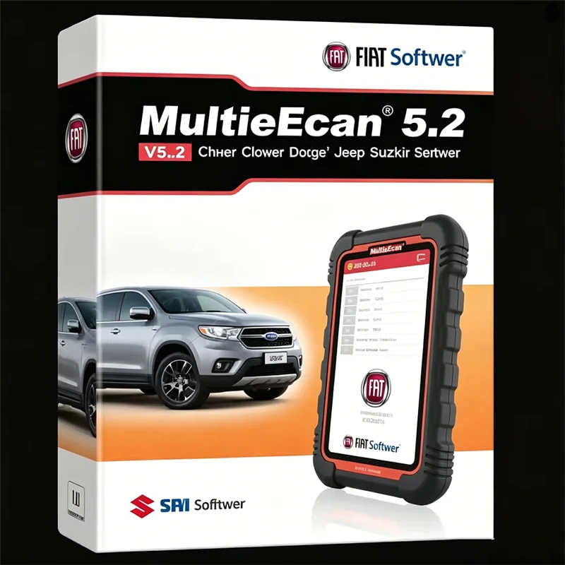 2025 Hot! Sale Multiecuscan 5.2 for Fiat Software Multiecuscan V5.2 for Fiat/Chrysler/Dodge/Jeep/Suzuki Scanner Software