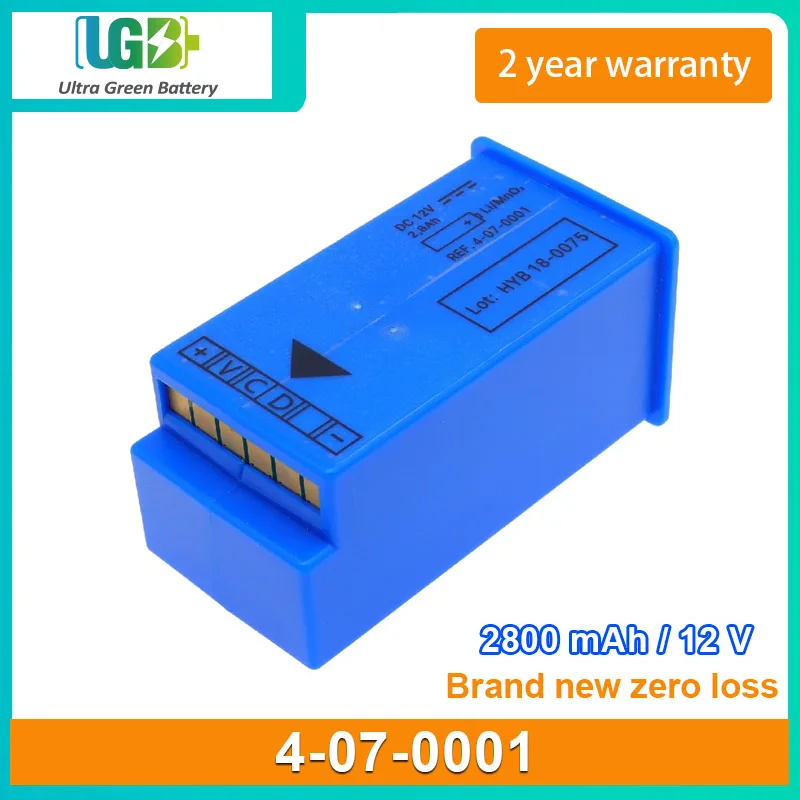 UGB New Battery For Schiller FRED EASY AED 4-07-0001 HYB 18-0075 Defibrillator Battery 12V 2800mAh