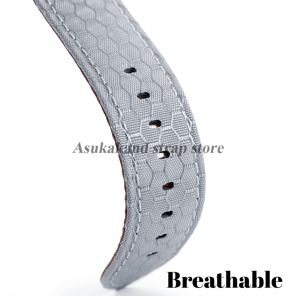 Нейлоновый кожаный ремешок для часов 20 мм 22 мм для Amazfit GTS, Huawei, Samsung, быстросъемный сменный ремешок для мужских часов