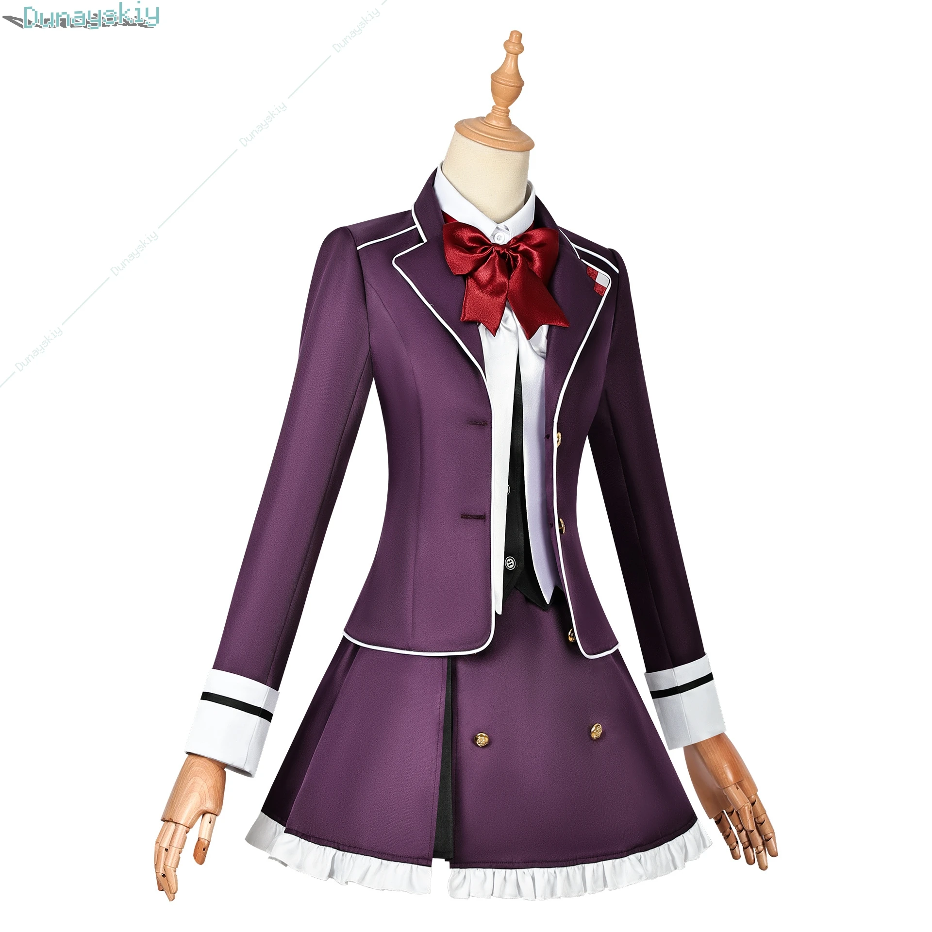 Jogo diabolik amantes komori yui cosplay traje adulto feminino casaco camisa saia terno jk uniforme escolar festa de halloween personalizado