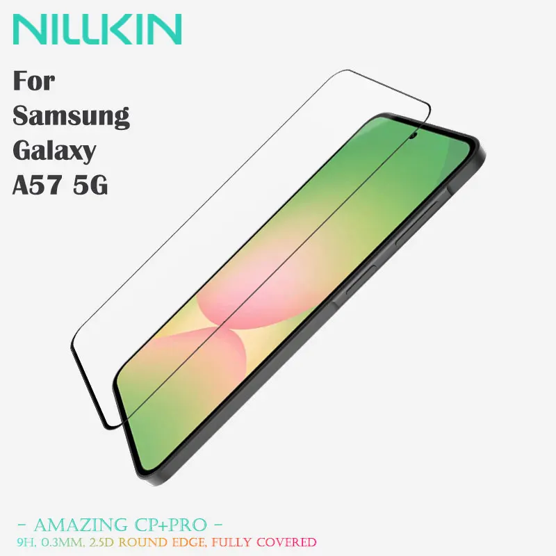 

For Samsung Galaxy A57 5G NILLKIN Full Glue Tempered Glass High Transparency 9H Scratch Proof Anti-Explosion Screen Protector