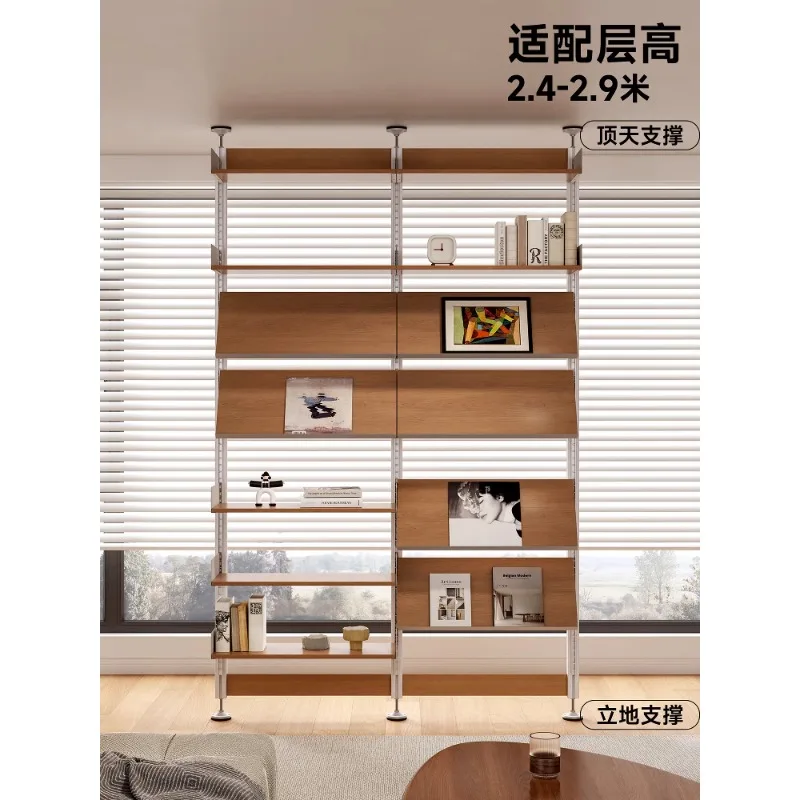 No punching Medieval living room display shelf Partition bookshelf Free combination