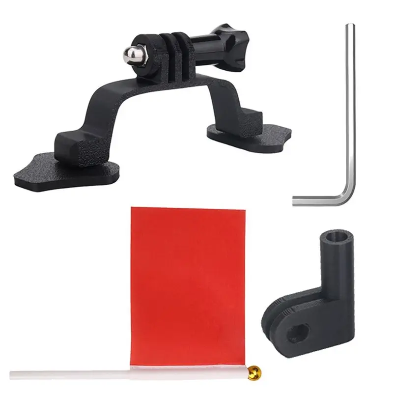 B68C Fixed Extension Bracket With Flag Set For DJI AVATA 360 Drone Top-Mount Action Camera Adapter Extension Bracket