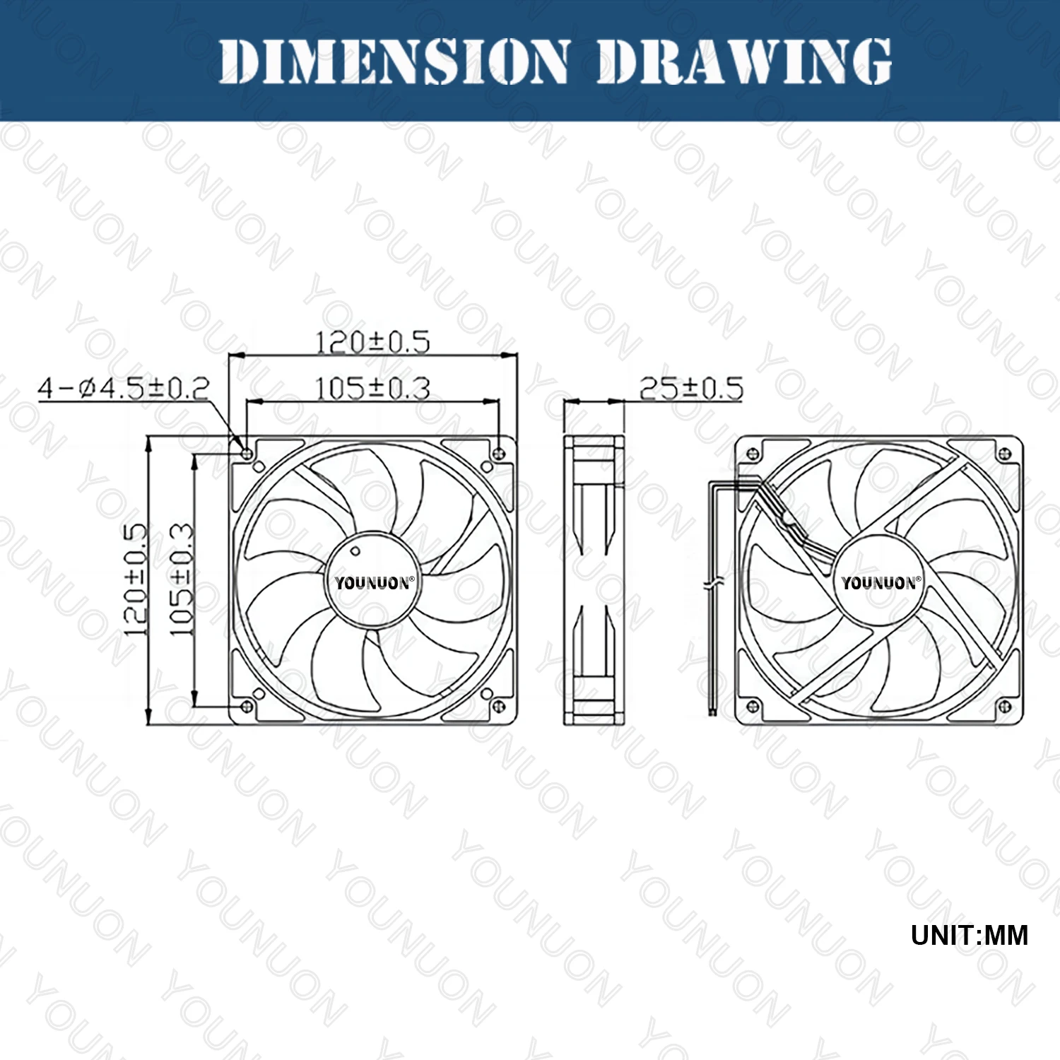 Double Ball 120x120x25mm Cooling Fan DC 5V 12V 24V 48V 12cm 120mm Cooler Fan 12025 Computer Case Fan Btc Server PC Cooling Fan