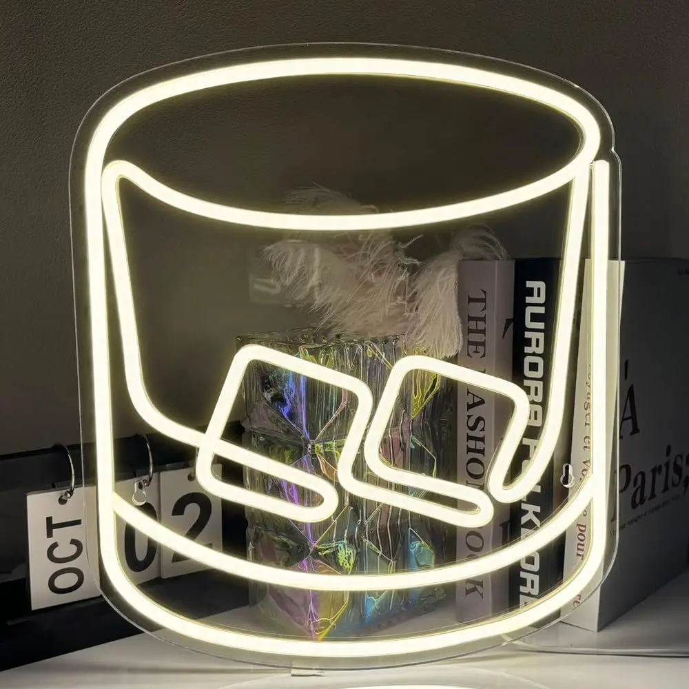 

Whiskey Bar Neon Signs for Wall Decor Led Neon Bar Signs Light Up Wall Decor,Neon Signs for Man Cave，Light Up Bar Signs for Home