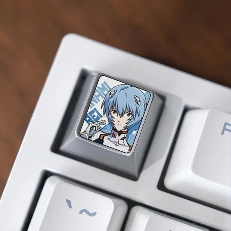 

New Century Evangelion Creative EVA Anime Ri Ayaha Metal Keycap ESC Personalized Two-dimensional Keyboard Keycap Gift Wholesale