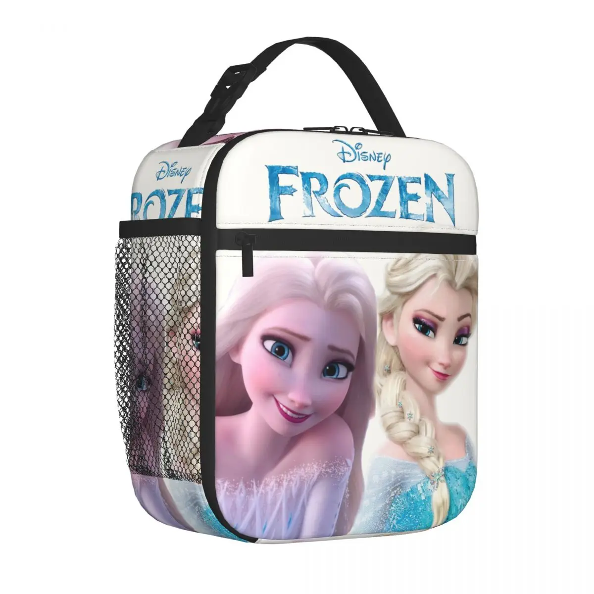 Elsa Frozen Lunch Bag Disney Frozen Office Staff Unique Picnic Lunch Box Bag Zipper Closure