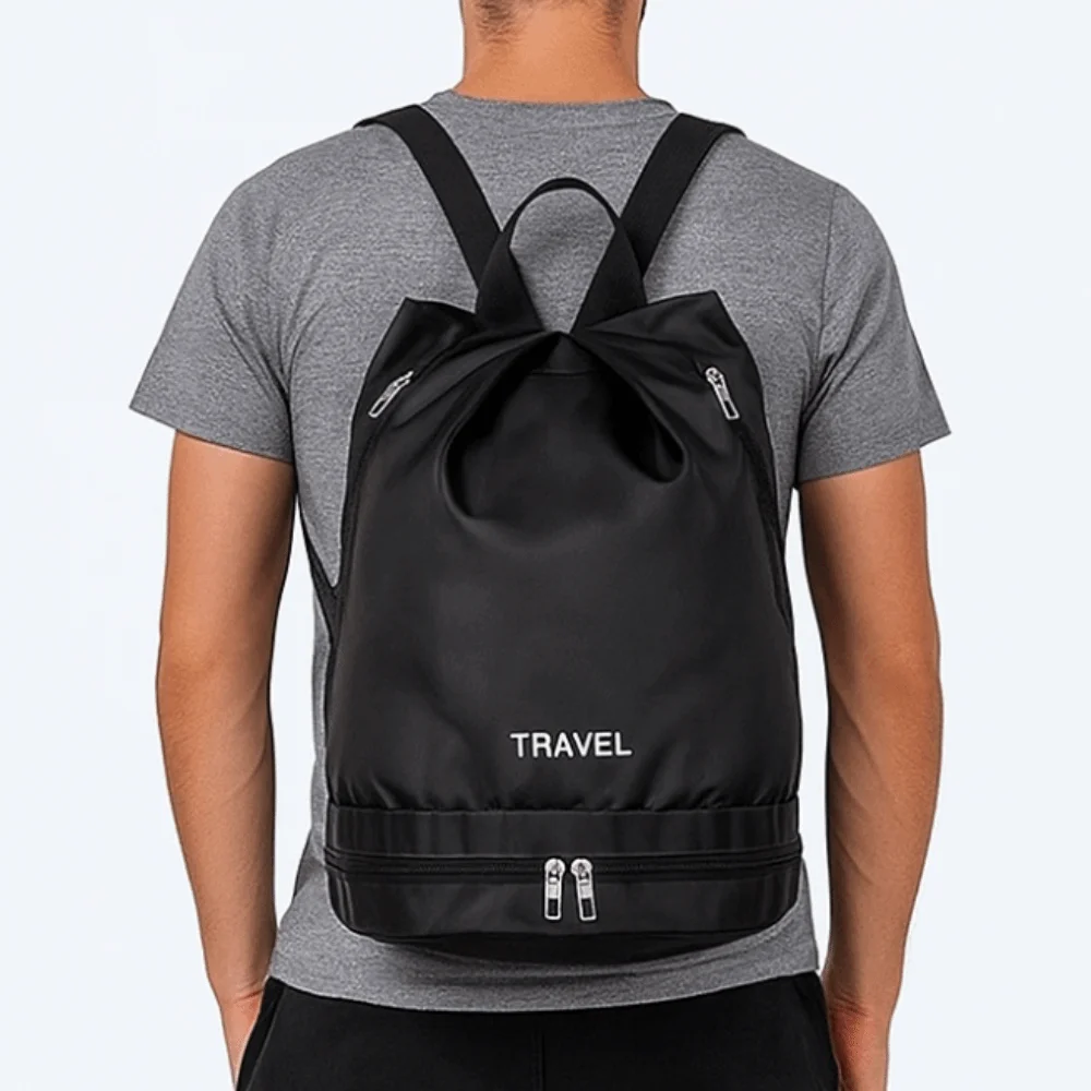 Bolsa de natación impermeable, compartimento para zapatos, bolsa de playa ligera para exteriores, separación en seco y húmedo, bolsa de Fitness Simple para niños y niñas