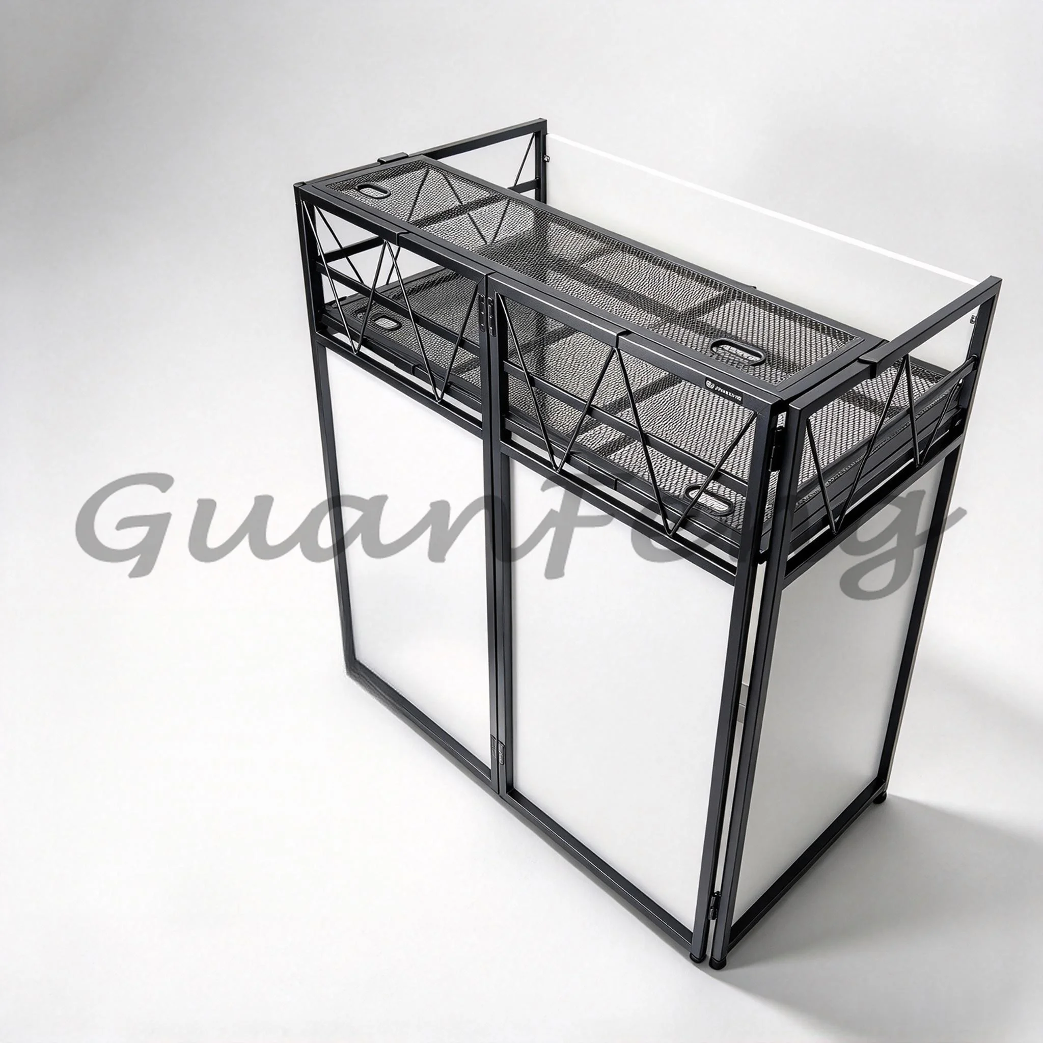 Portable Two-Tier DJ Booth Facade, 43