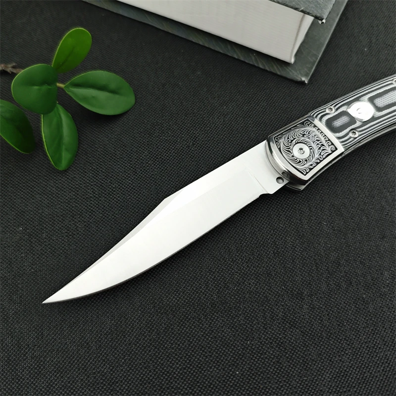 Outdoor knives camping folding knives, Mikata handles high hardness fishing fruit EDC knives, field survival self-defense knives