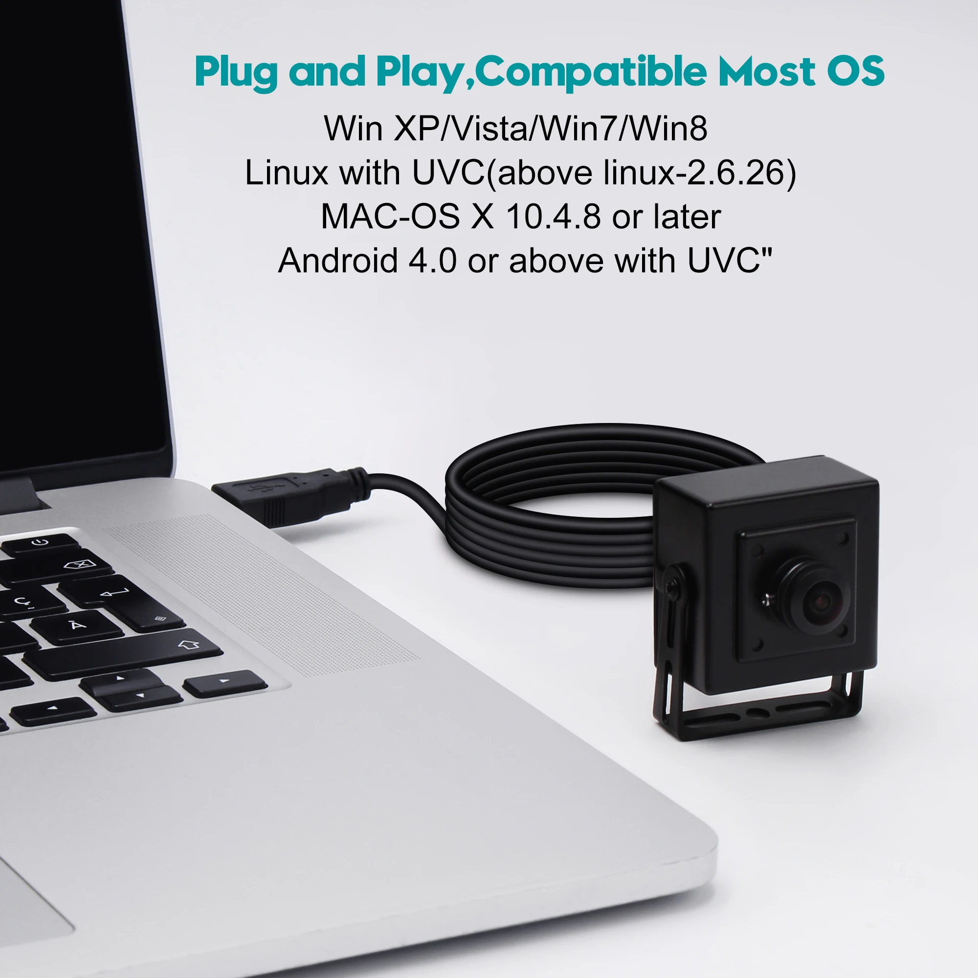 GOOD 170 Degree Wide Angle 680*480 Vga OV 7725 Camera Mjpeg UVC Linux Windows Android External Usb Camera