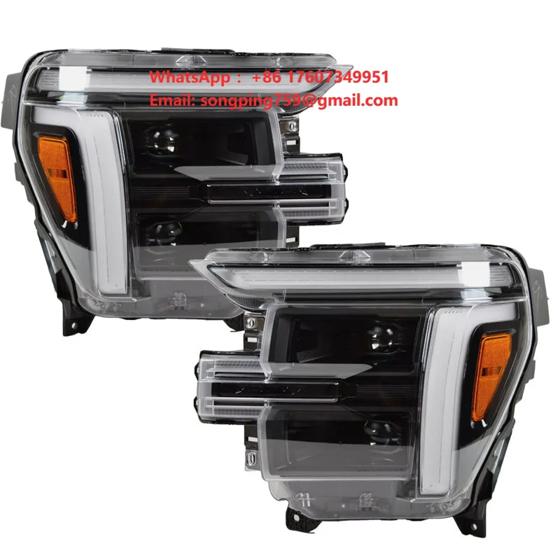 New F150 2024-2025 Headlight OE RL3Z13008B 12V 6500K 6000 Lumens D2S Bulb Retrofit/Upgrade Universal Fitment