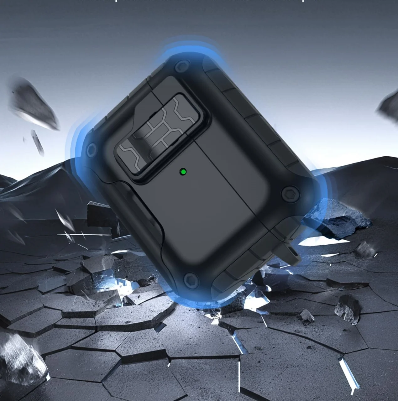 حافظة AirPods Pro 3 (2025) متوافقة مع قفل أوتوماتيكي مغناطيسي Magsafe مع حامل هاتف ومجموعة تنظيف لأجهزة AirPods Pro 3