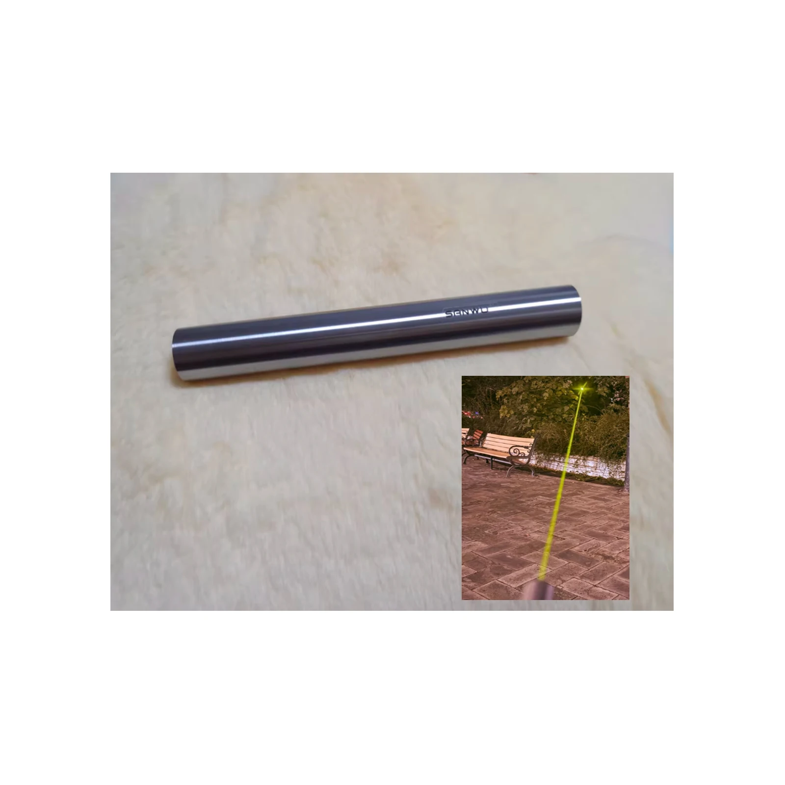 555nm Yellow-Green Light 555T-15 Concentricity Stainless Steel DPSS Laser Module By SANWU