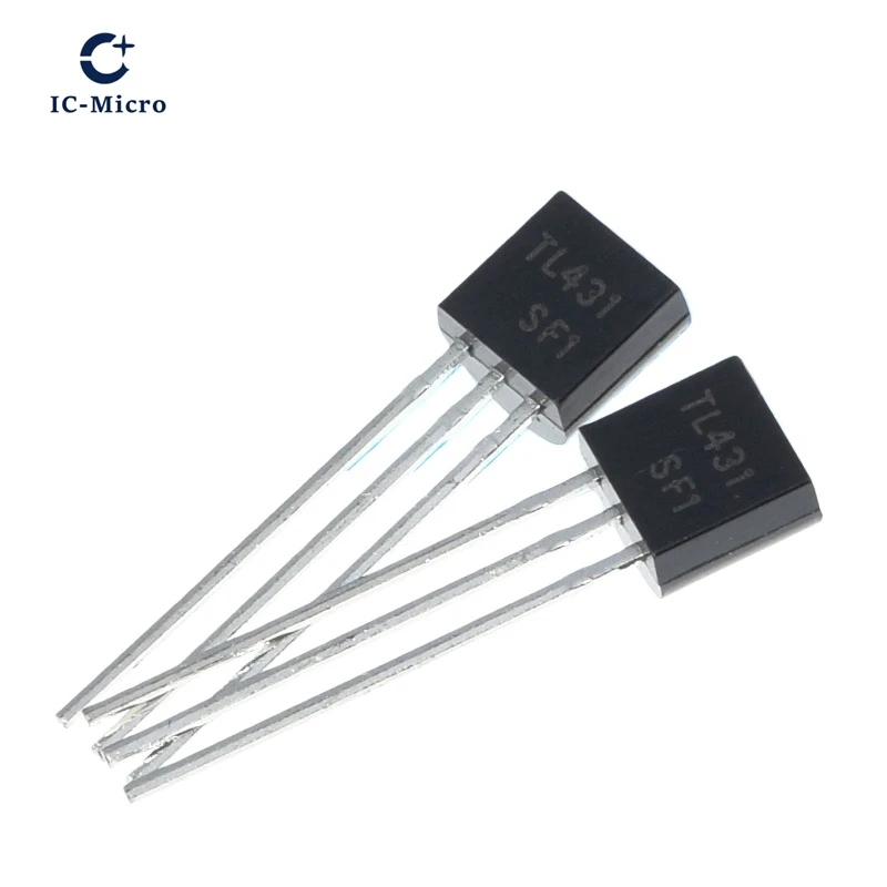 XCW 50pcs  TL431 TL431A Voltage References 2.5-36V Prog Adjust 