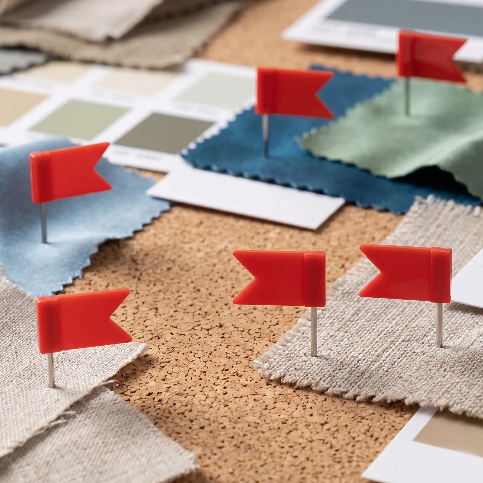 300個入りマップピン-フラッグプッシュピン-赤いプラスチックヘッド-金属製先端-コルクボード-オフィス-学校-旅行-マップマーキング-掲示板用