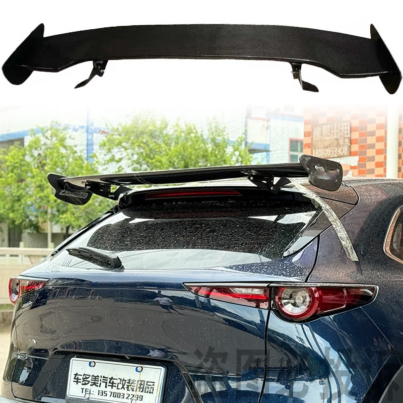 

For Mazda CX-30 CX-50 CX4 CX5 2020-2023High quality carbon fiber tailgate trim rear spoiler automotive accessories FRP GT style