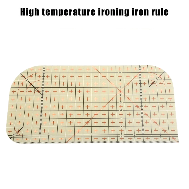 Professional Ironing Ruler Yellow Patchwork Ruler for DIY Art Crafts 20cm Length J60A