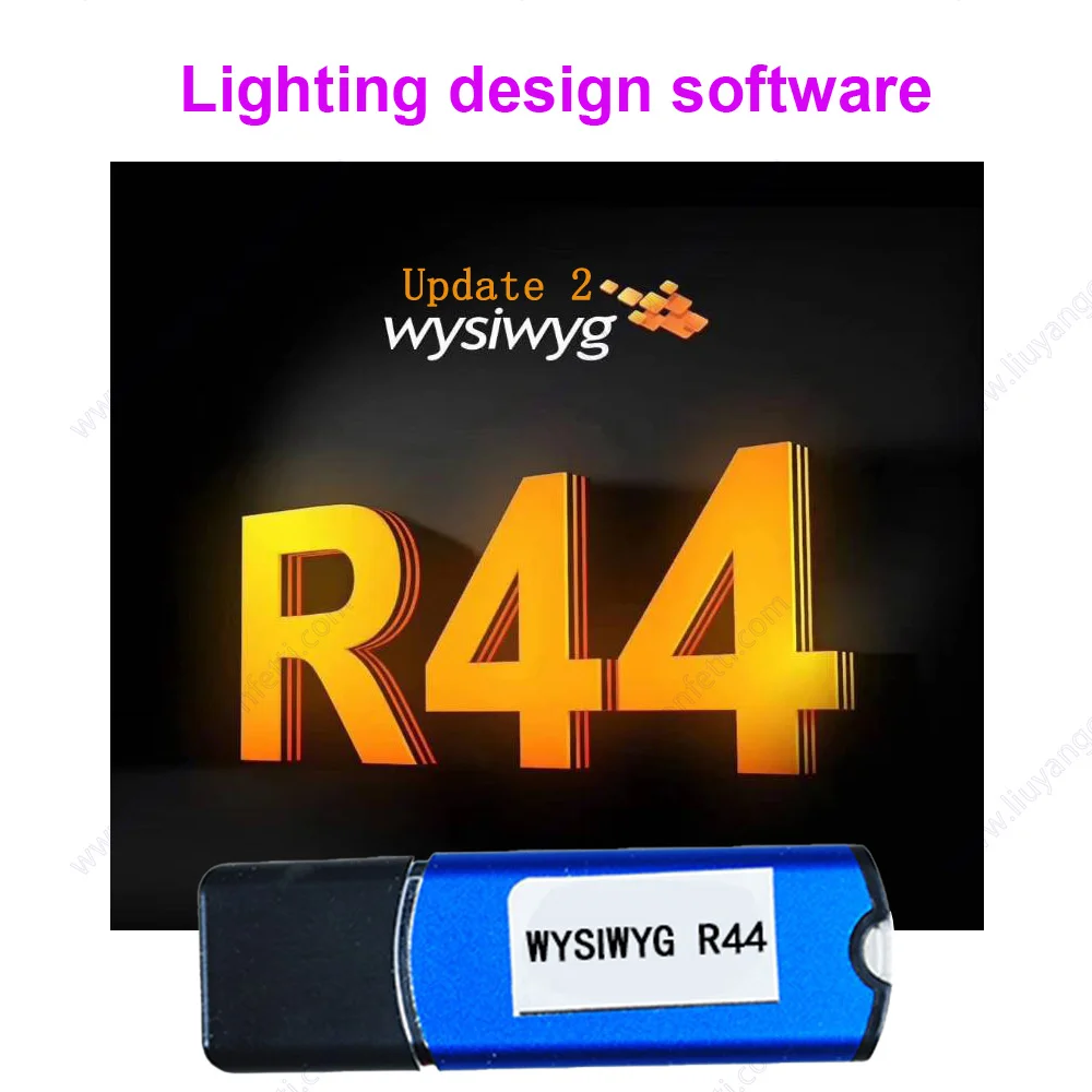 Nowe wydanie R44 aktualizacja 2 oprogramowanie świetlne WYSIWYG R44 wykonaj klucz Dmx512 kontroler Dongle interfejs USB Dj scena dyskoteki światło