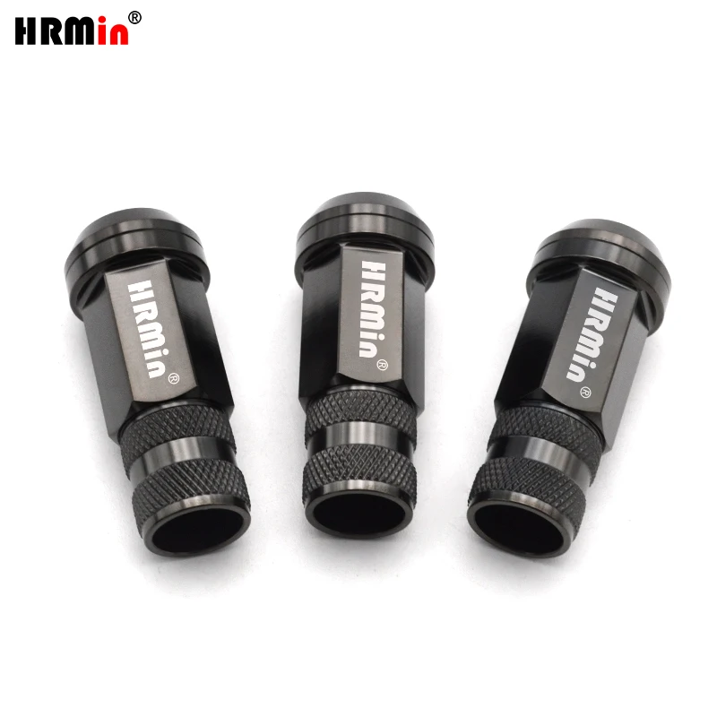 HRMin Knurled 10.9 grade Gr.5 titanium cone seat free washer wheel nut titanium nut 20pcs M12*1.5/M12*1.25/ M14*1.5/ M14*1.25mm