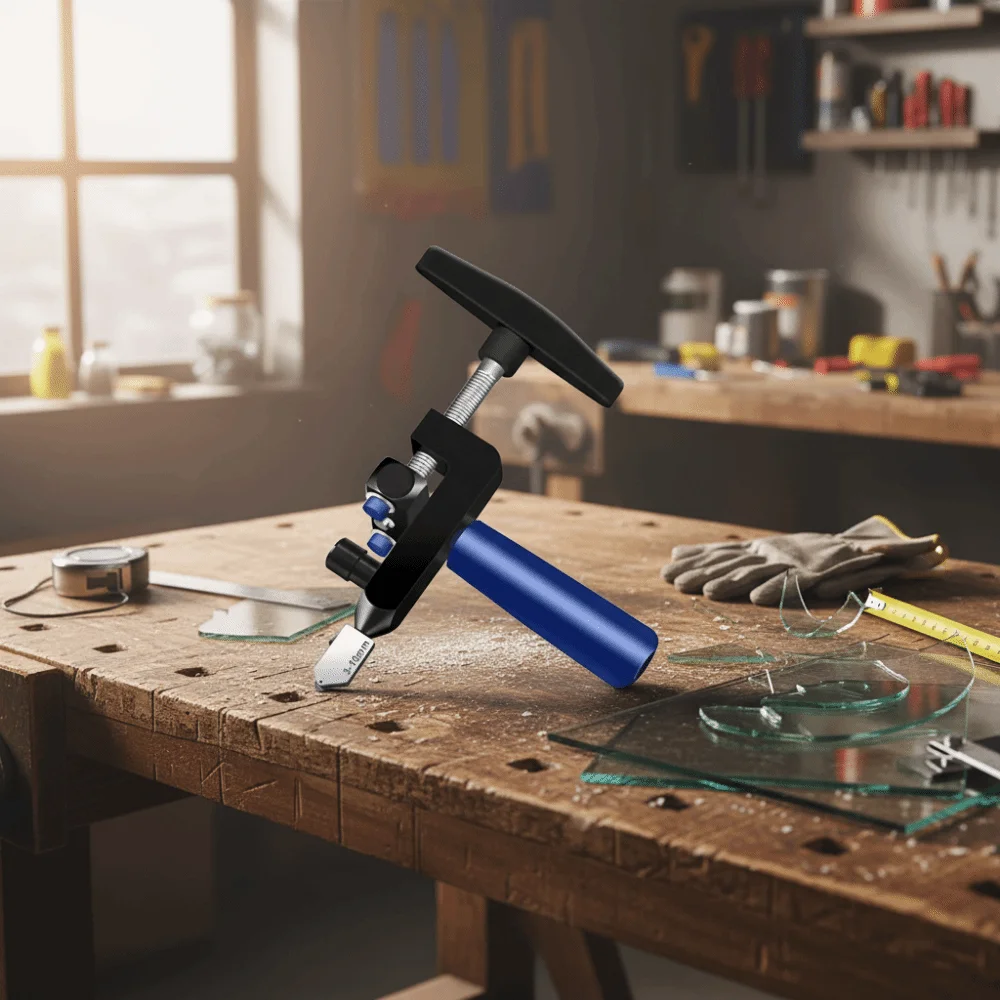 Manual Operation Glass Tile Cutter 2 In 1 Porcelain Cutting Tile Opener Breaker Scribing Wheel Hand-Held Ceramic Tile Cutting