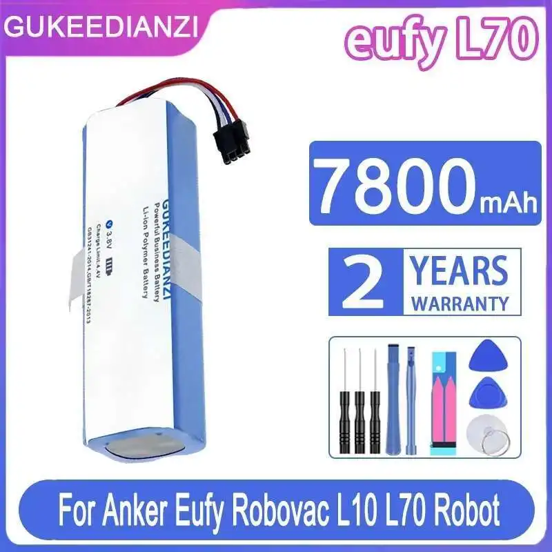 

Аксессуары для роботов-пылесосов, аккумулятор 7800 мАч для Anker Eufy Robovac L10 L70, аксессуары для роботов-пылесосов, запасные части