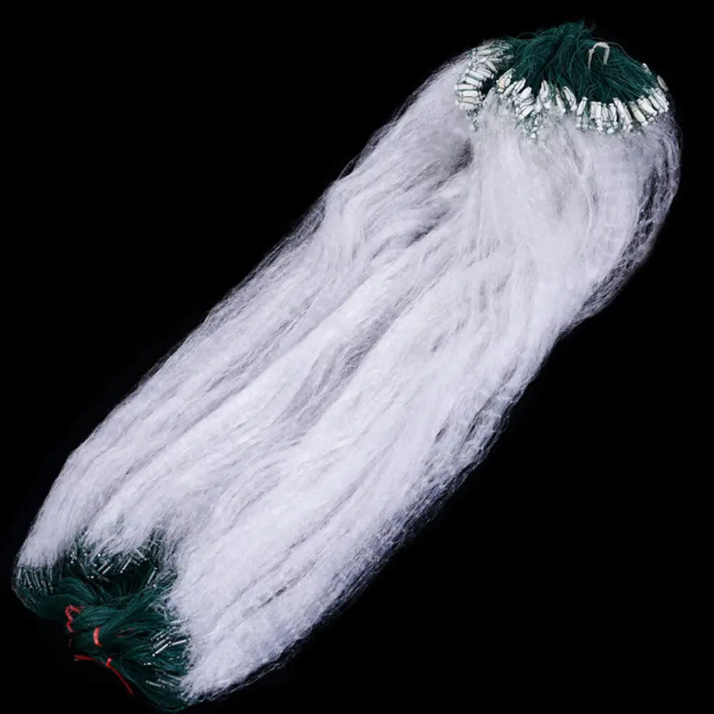 Single-Layer Fishing Sticky Net High Quality Lightweight Easy Pull Close Non-Stick Silk Fishing Net for Lakes Rivers Reservoirs