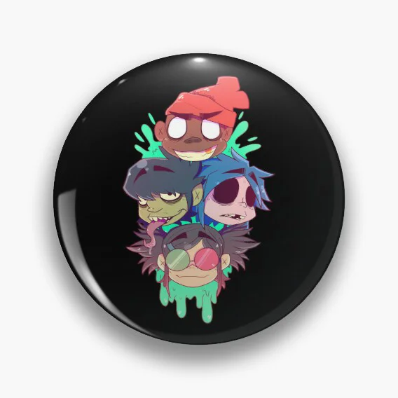 Gorillaz Pines  pins pin Gifts  Collar  custom broche pins shirt