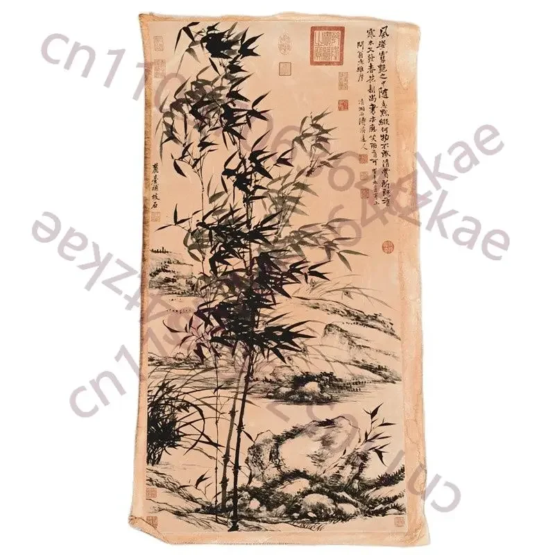 Chinese Old Scroll Shi Tao Bamboo Painting Rice Paper Painting Slice
