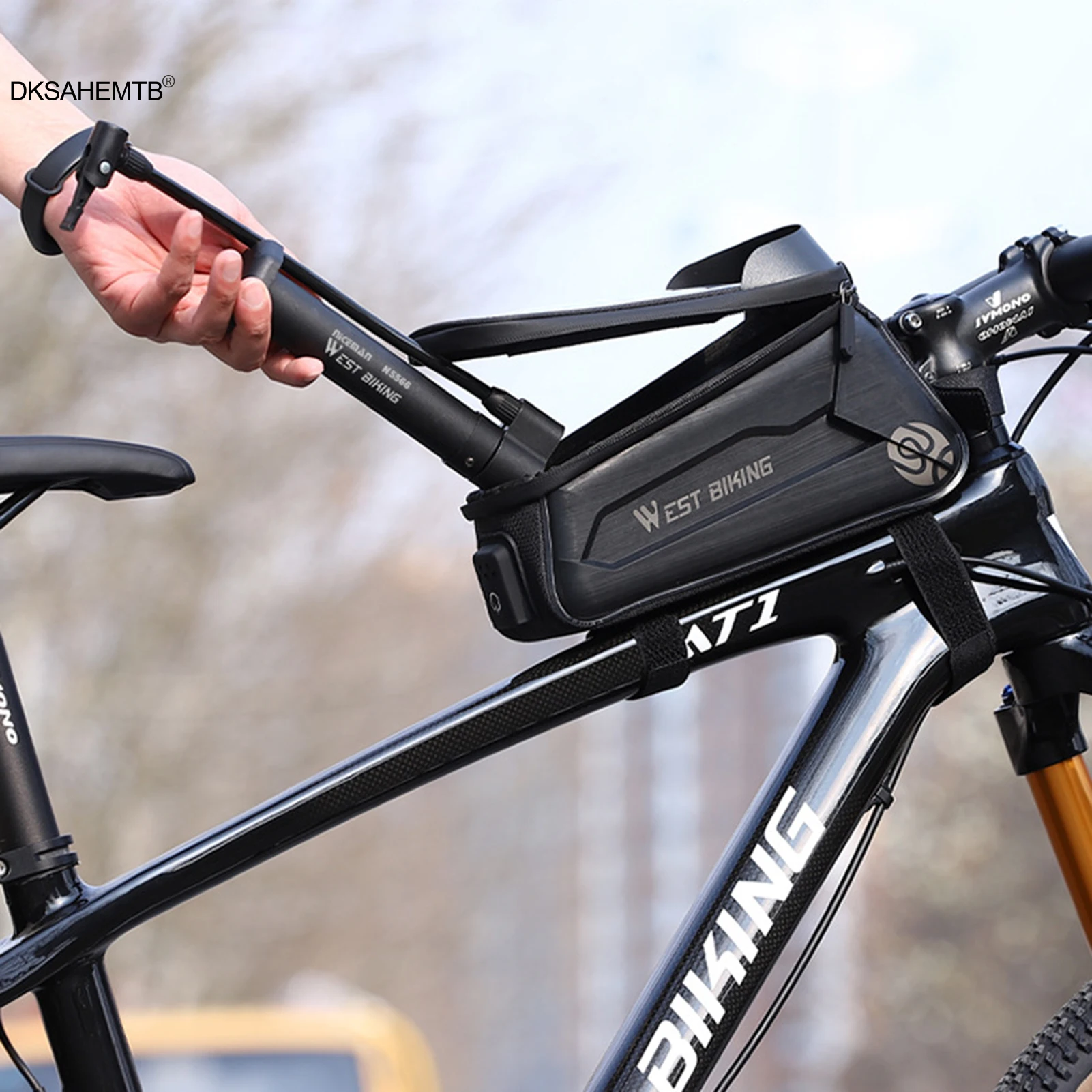 

Portable Bicycle Pump Durable Bike Tire Inflator For MTB Road Bike Motor Cycle Electric Bike Practical Outdoor Cycling Accessory