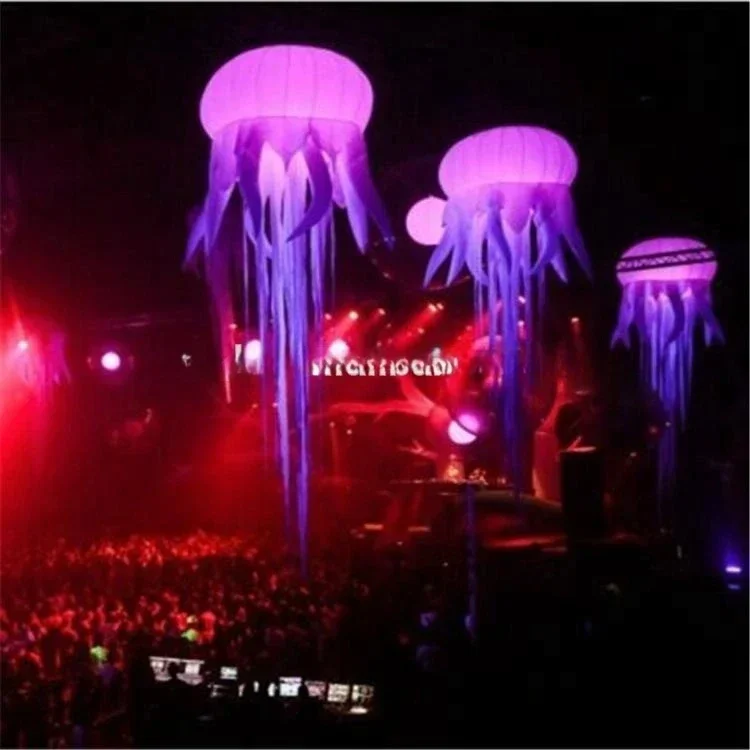 Inflatable Jellyfish Parade Stage Activity Display Amusement Decoration Led Light