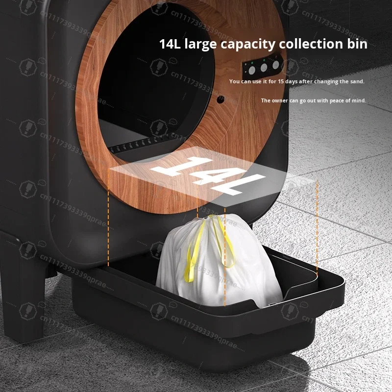 Automatic intelligent electric cat litter box, with ABS plastic self-cleaning function, quick sand shoveling, large capacity