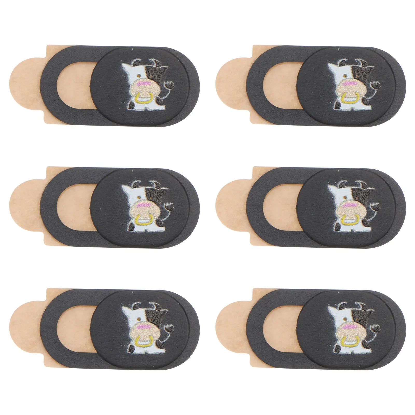

6pcs Webcam Privacy Cover Ultra Thin Laptop Slide Protects Privacy Compatible Phone Tablet Video